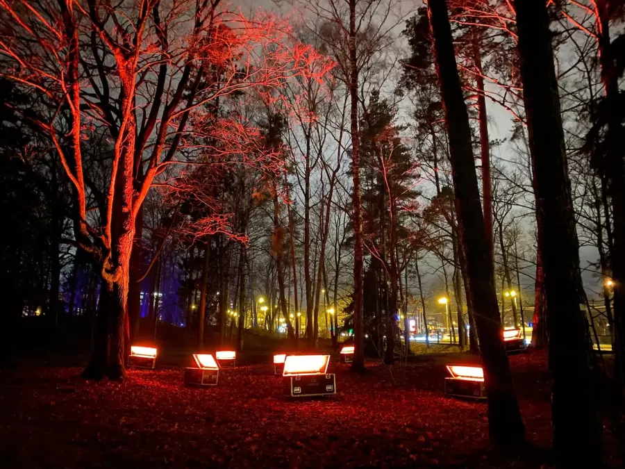 Distancēta pastaigu taka “Ziemas Gaismas dārzs”