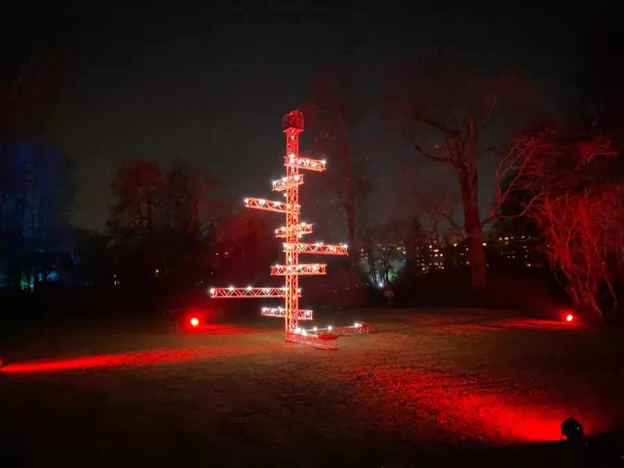 Distancēta pastaigu taka “Ziemas Gaismas dārzs”