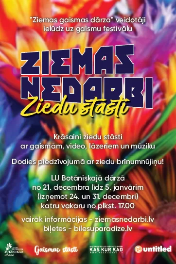 Pastaiga "Ziemas nedarbi. Ziedu stāsti"
